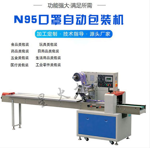 星火江蘇全自動N95口罩包裝機械展示